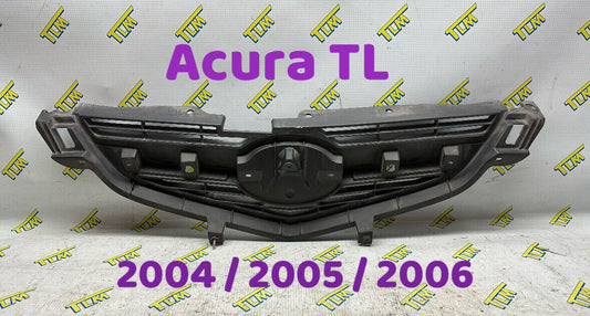 04 05 06 Acura TL Grill Front Bumper Center Mesh 2004 2005 2006 Grille Black OEM