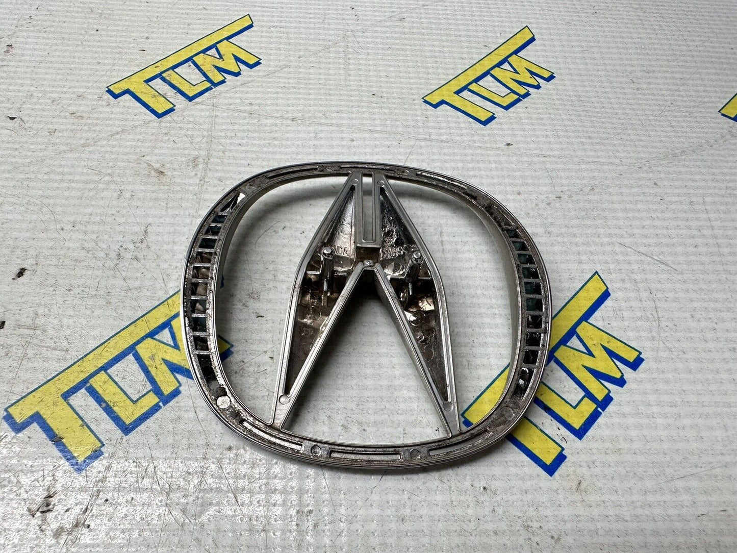 04-08 Acura TL Trunk Logo Badge A Chrome Emblem 2004 2005 2006 2007 2008 OEM