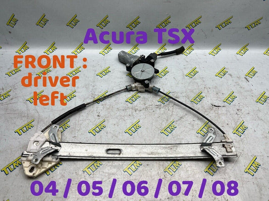 Acura TSX Door Window Motor Regulator FRONT DRIVER LEFT 04 05 06 07 08 OEM