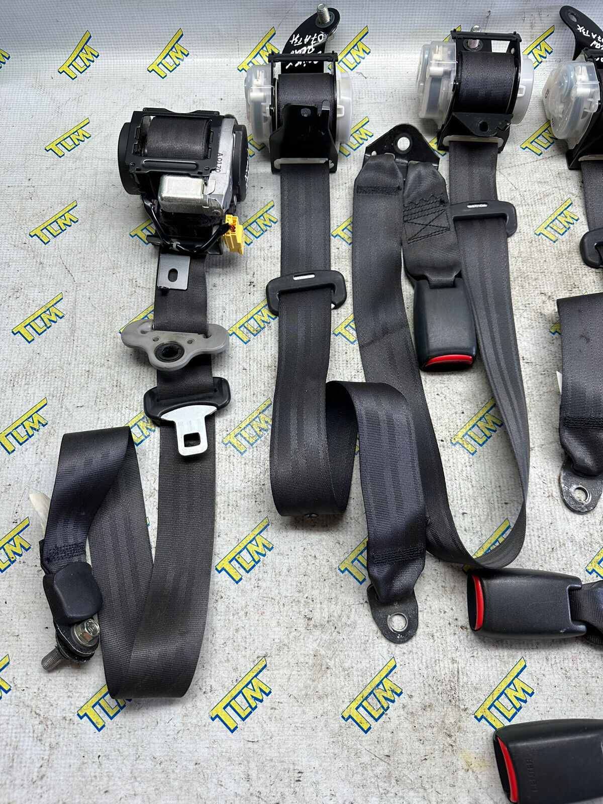 06 - 08 Acura TSX BLACK Seatbelt Set FRONT REAR LEFT RIGHT 2006 2007 2008 07 OEM