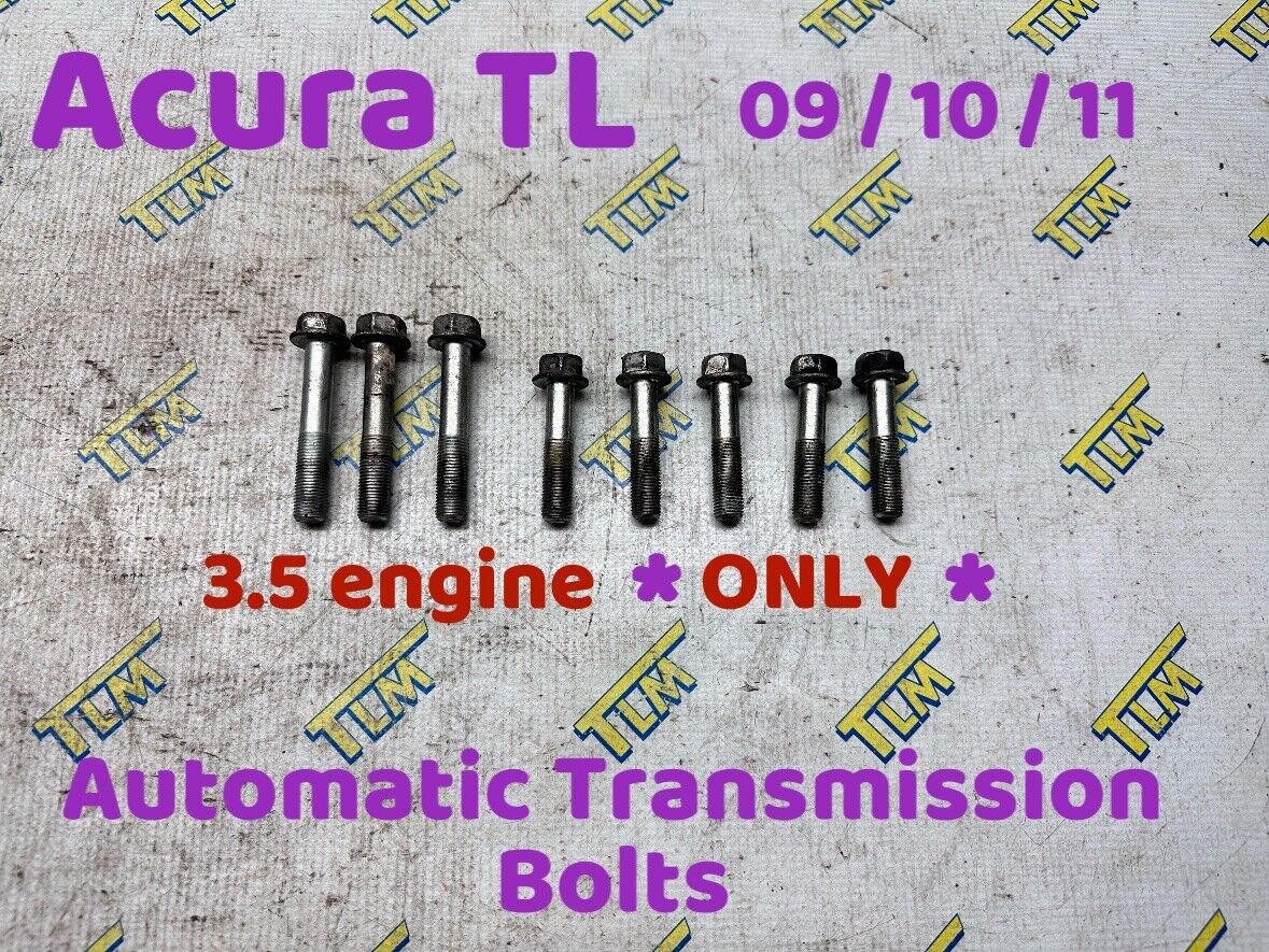 09-11 Acura TL Automatic Transmission 3.5 ONLY Bolts 2009 2010 2011 10 OEM