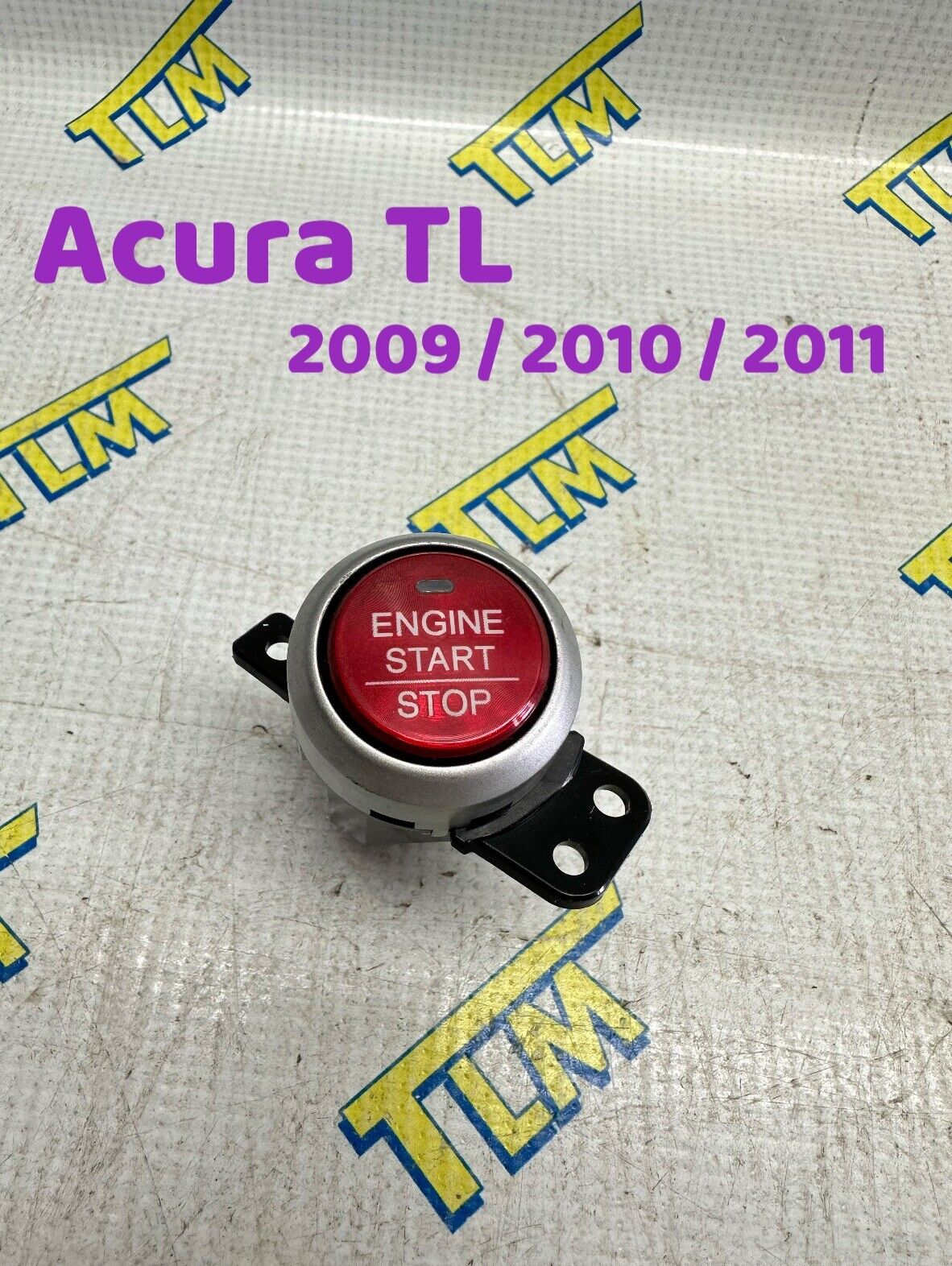 09-11 Acura TL Engine START STOP Button Red 2009 2010 2011 10 OEM