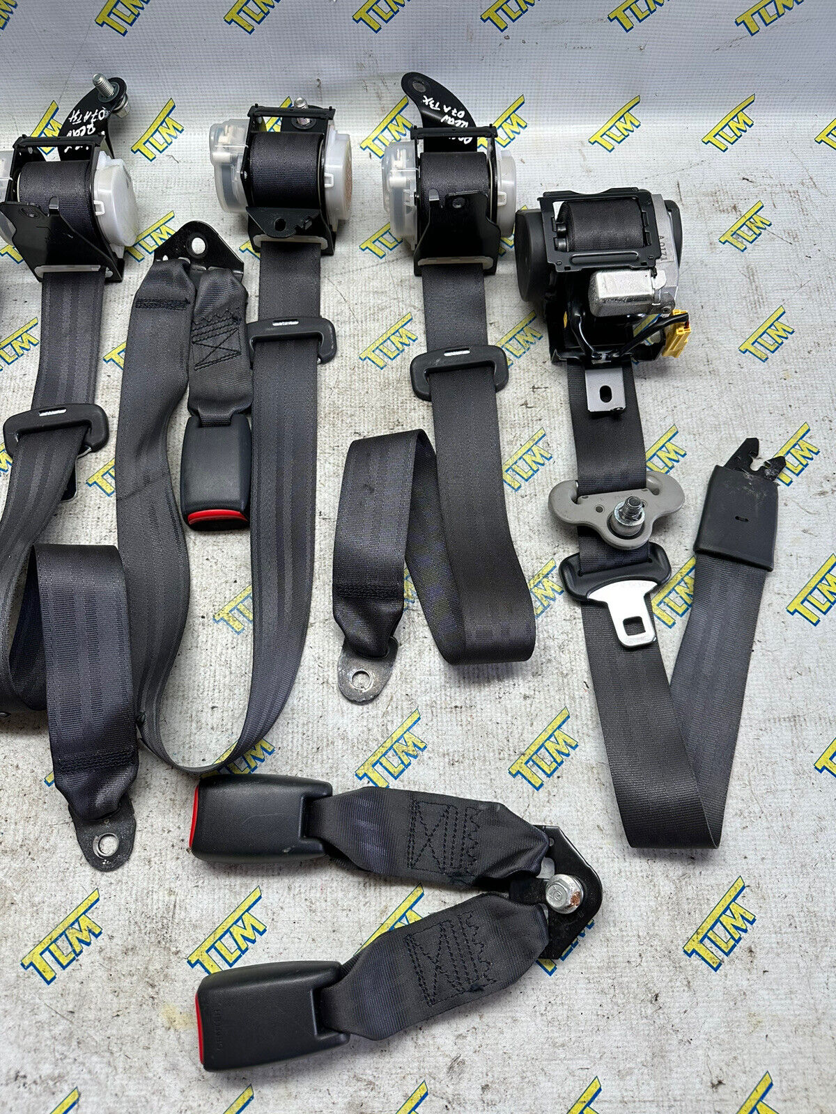 06 - 08 Acura TSX BLACK Seatbelt Set FRONT REAR LEFT RIGHT 2006 2007 2008 07 OEM