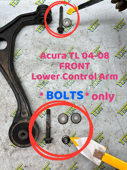 04-08 Acura TL Front Lower Control Arm BOLTS 2004 2005 2006 2007 2008 05 06 OEM