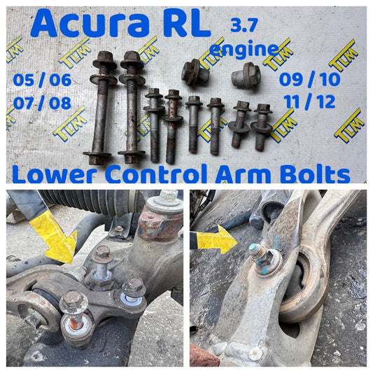 05-12 Acura RL Lower Control Arm *BOLTS ONLY* 05 06 07 08 09 2010 2011 2012 OEM