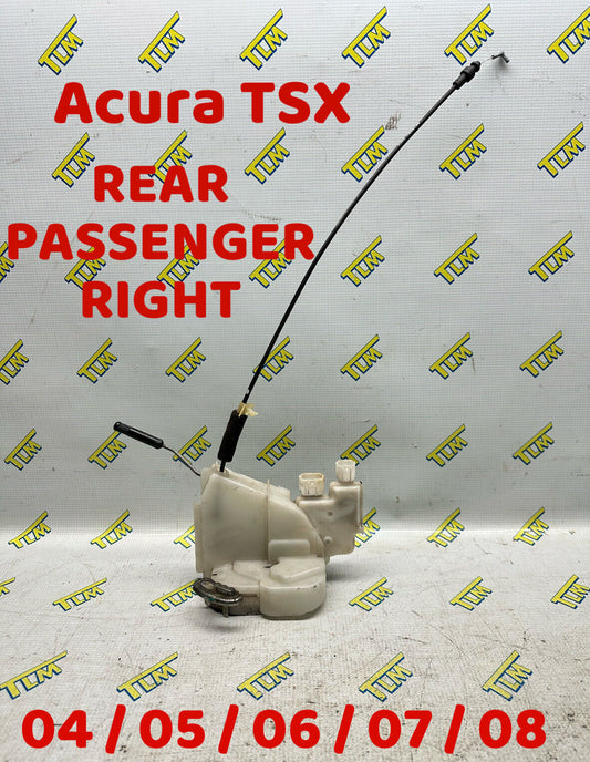 04-08 Acura TSX Door Lock Latch Actuator REAR PASSENGER RIGHT 04 05 06 07 08 OEM