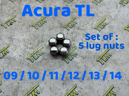 09-14 Acura TL Lug Nuts WHEEL 2009 2010 2011 2012 2013 2014 10 11 12 OEM 5pcs