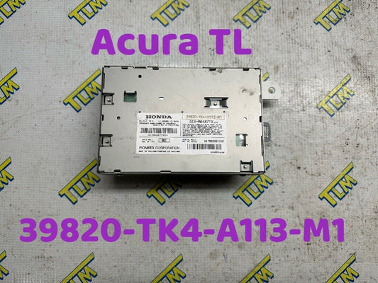 09 Acura TL XM Satellite Radio Receiver Pioneer 39820-TK4 Control 2009 OEM