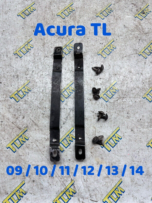 09-14 Acura TL Mud Flap Brackets w Screws Metal 09 2010 2011 2012 2013 2014 OEM