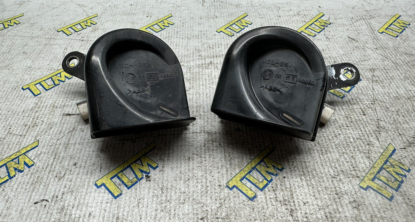 04-08 Acura TSX Horn Honk High & Low Sound Pair Set 2004 2005 2006 2007 2008 OEM