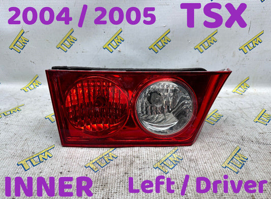 04 05 Acura TSX Tail Light DRIVER Left INNER 2004 2005 LH OEM