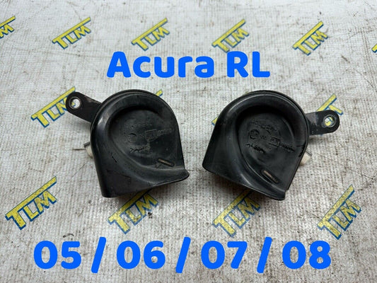 05-08 Acura RL Horn Honk High & Low Sound Pair Set 2005 2006 2007 2008 OEM