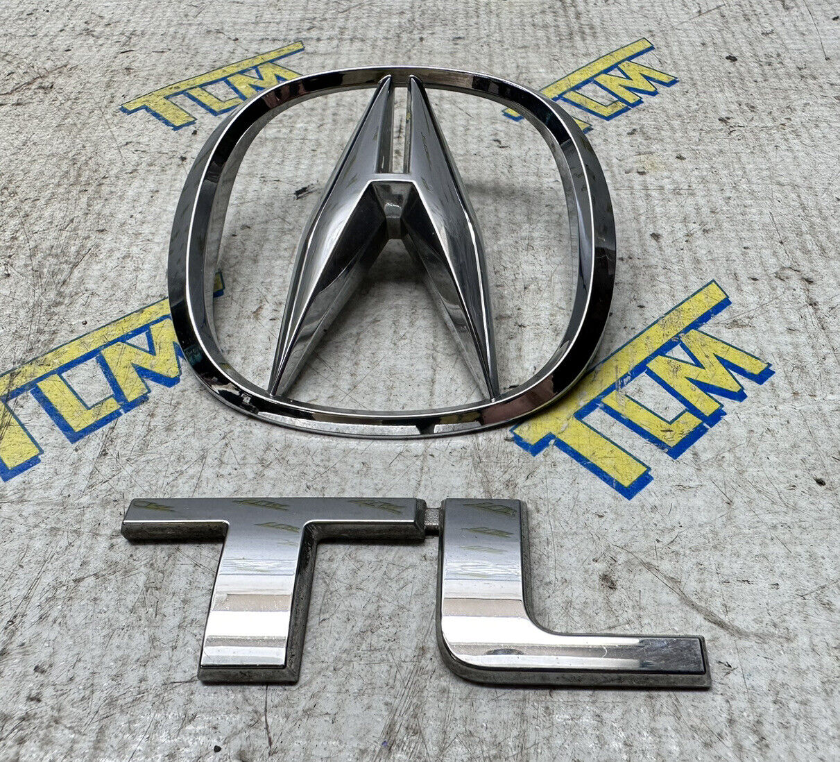 04-06 Acura TL Trunk Logo Badge Chrome Emblem A 2004 2005 2006 05 OEM