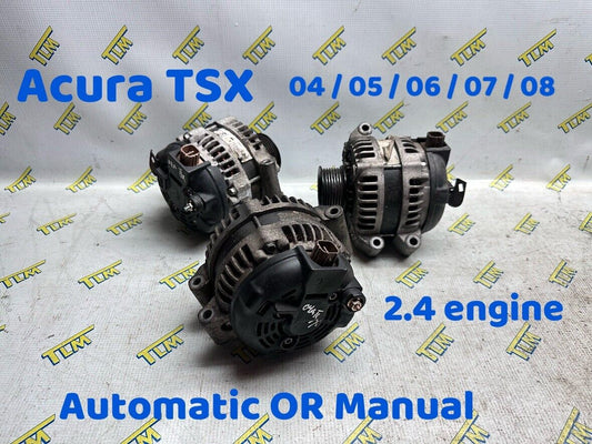 04-08 Acura TSX Alternator 2004 2005 2006 2007 2008 05 06 07