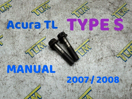 07 08 Acura TL TYPE S MANUAL Starter Bolts 2007 2008 OEM