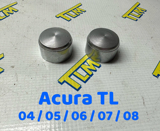 04-08 Acura TL Radio Knobs Silver Stereo Tuner 2004 2005 2006 2007 2008 Set OEM