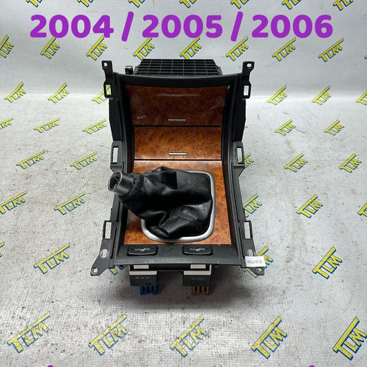 Acura TL Center Console Shifter Trim *MANUAL* Cubby Wood 2004 2005 2006 04 OEM
