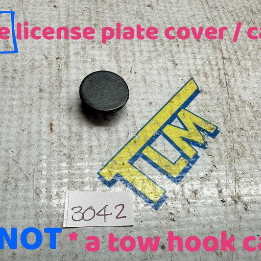 Acura TL Front Bumper License Plate Plug Cover Cap GREY 04 05 06 07 08 OEM