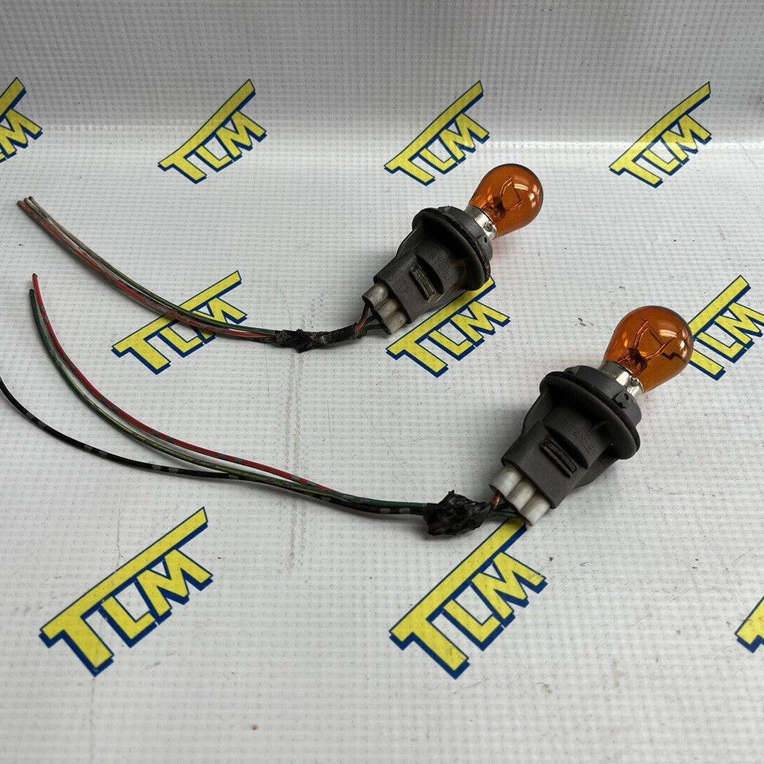 Acura TL TYPE S 07 08 Headlight Turn Signal Connector Pigtail Socket w Bulbs OEM