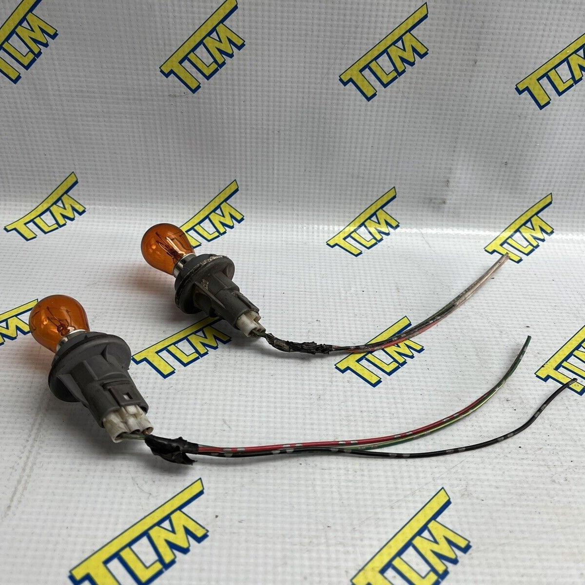 Acura TL TYPE S 07 08 Headlight Turn Signal Connector Pigtail Socket w Bulbs OEM