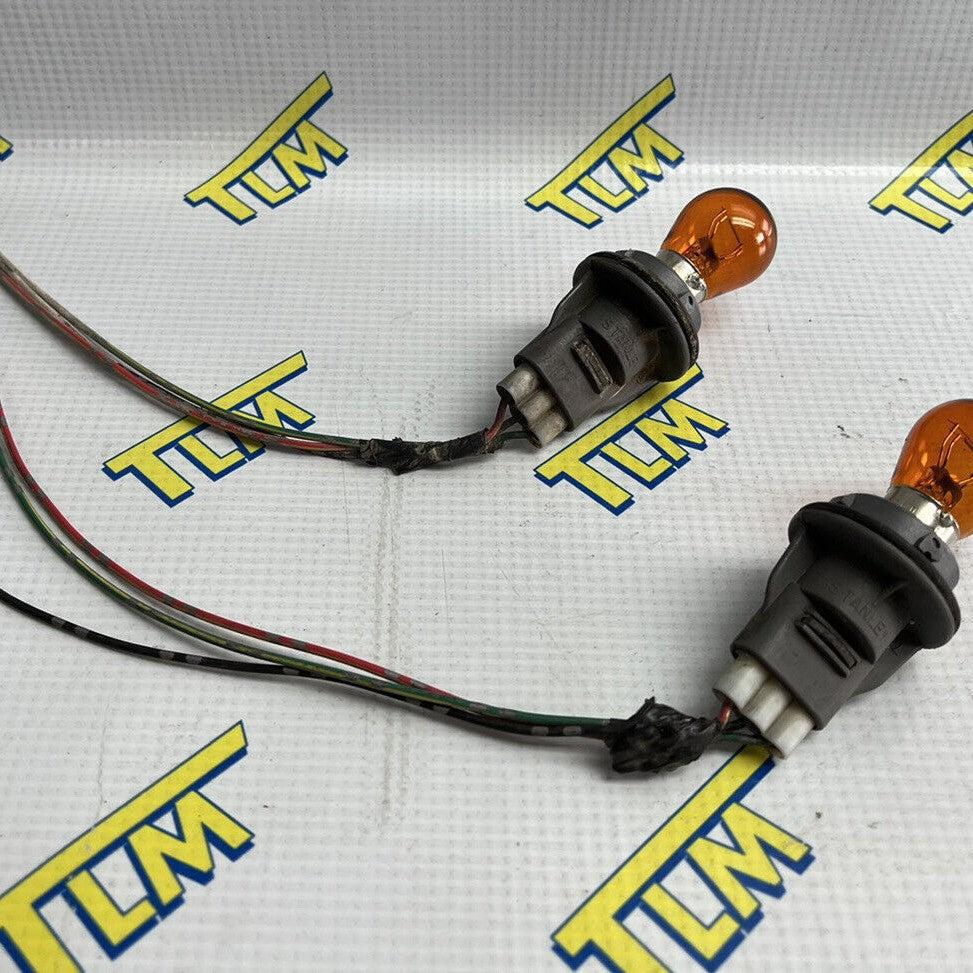 Acura TL TYPE S 07 08 Headlight Turn Signal Connector Pigtail Socket w Bulbs OEM
