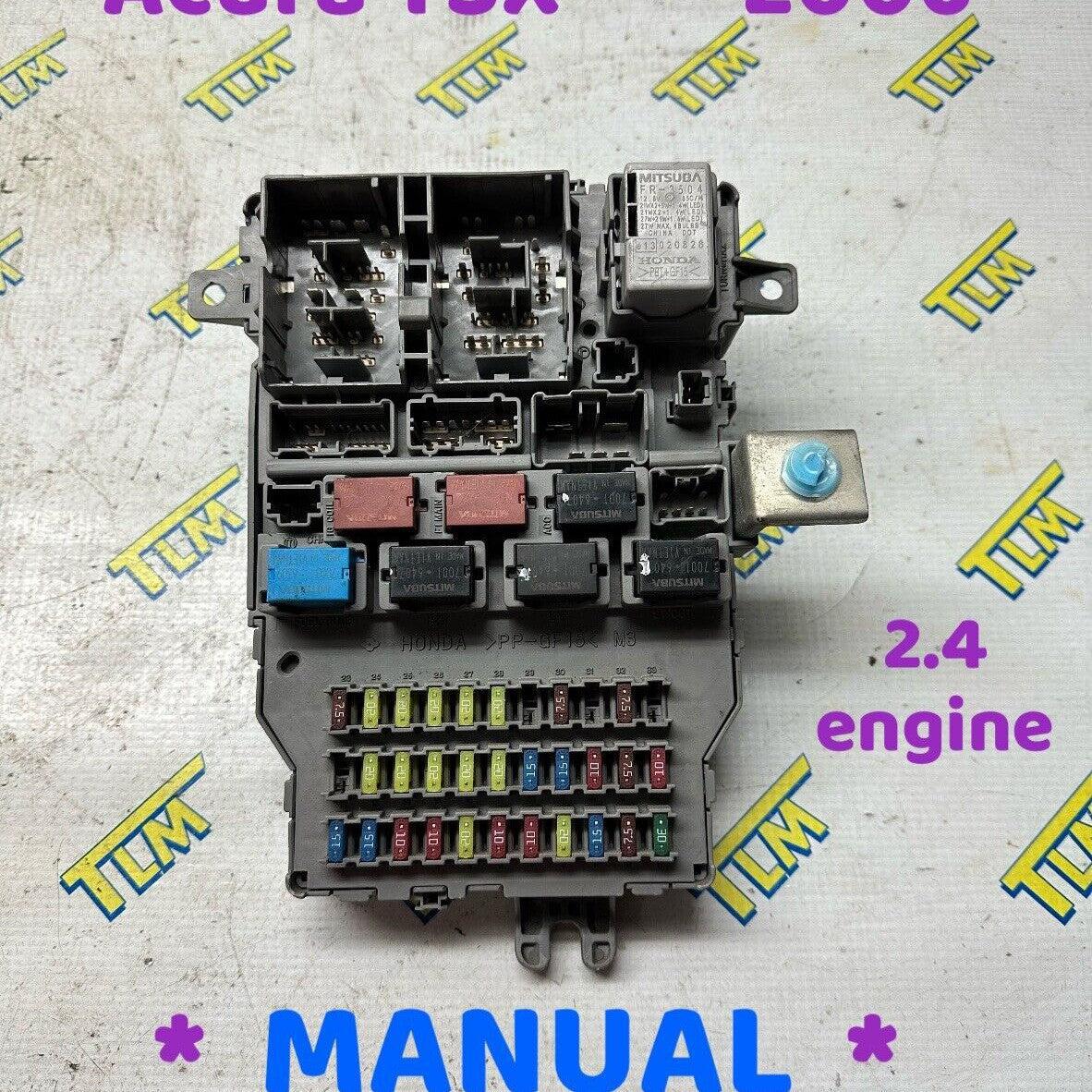 Acura TSX 2006 Interior Fuse Box MANUAL transmission 2.4 eng 06 Under Dash OEM