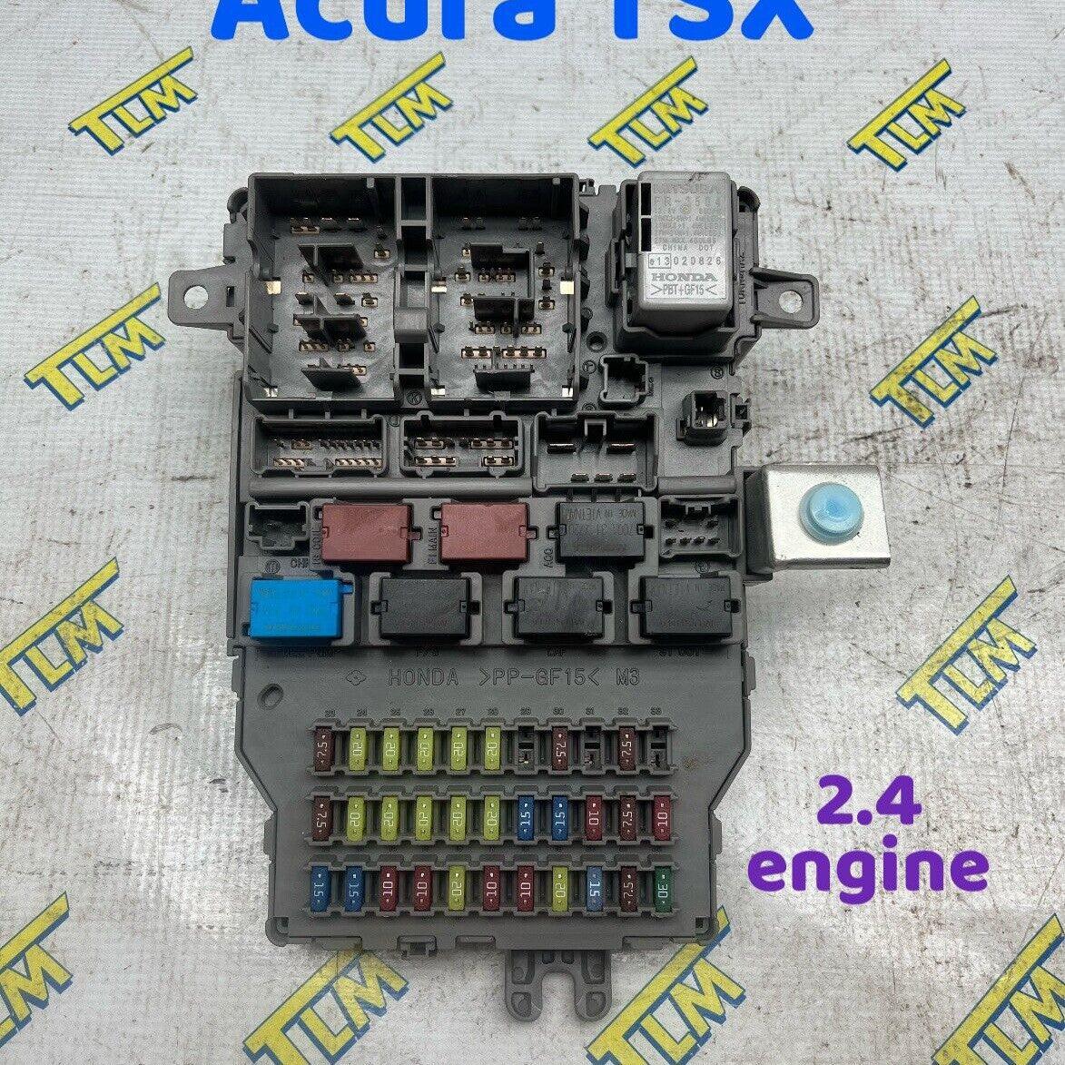 Acura TSX Interior Fuse Box AUTOMATIC 2.4 engine Under Dash 2007 2008 OEM