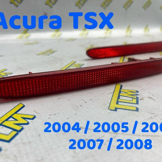 Acura TSX Rear Bumper Reflector DRIVER LEFT & PASSENGER RIGHT 04 05 06 07 08 OEM