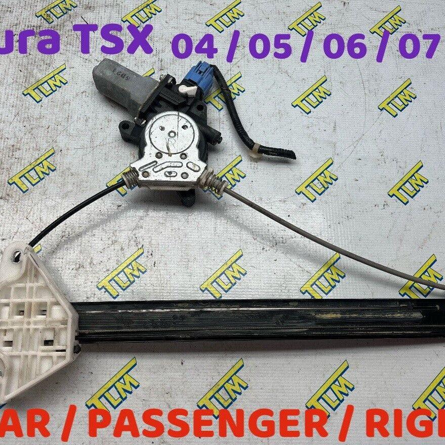 Acura TSX Window Motor Regulator REAR RIGHT PASSENGER 04 05 06 07 08 OEM